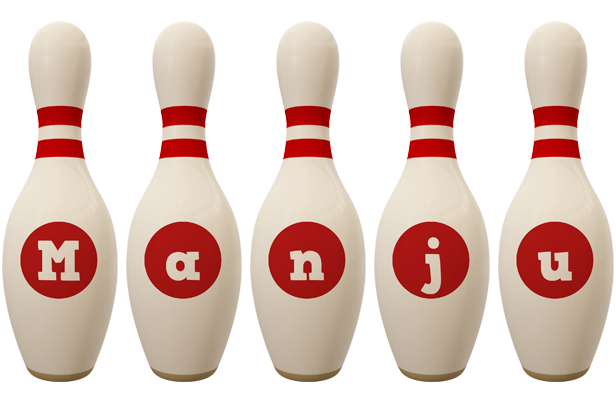Manju bowling-pin logo