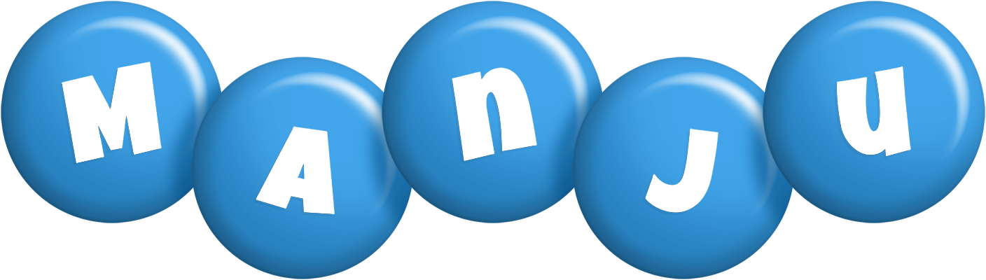 Manju candy-blue logo