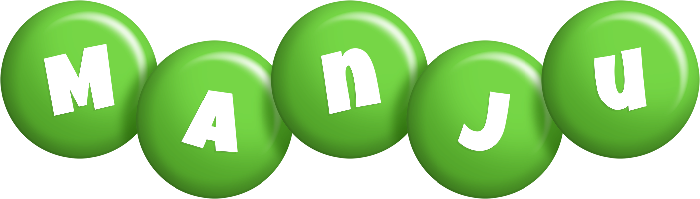 Manju candy-green logo