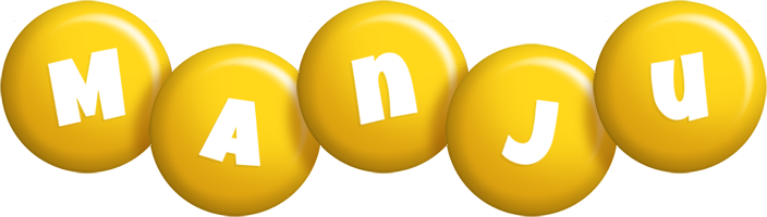 Manju candy-yellow logo