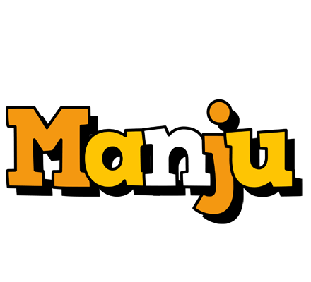 Manju cartoon logo
