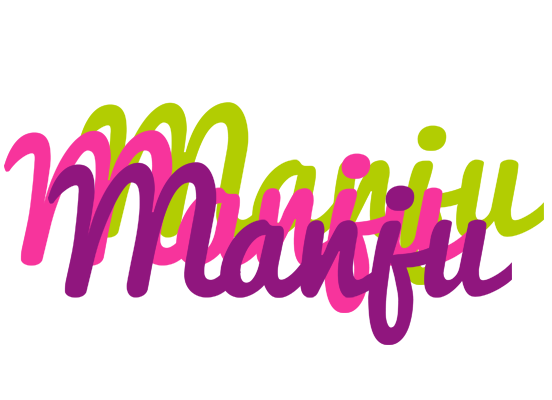 Manju flowers logo