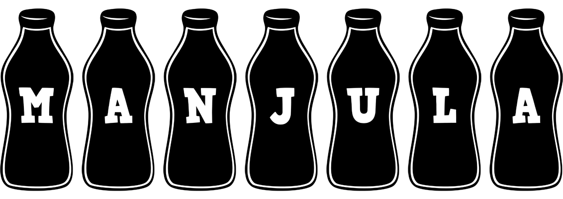 Manjula bottle logo