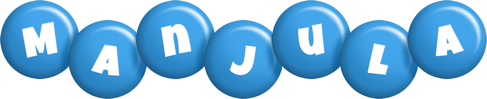 Manjula candy-blue logo