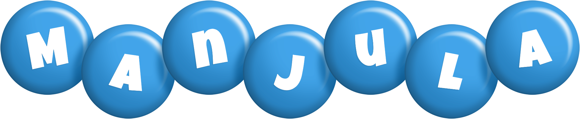 Manjula candy-blue logo