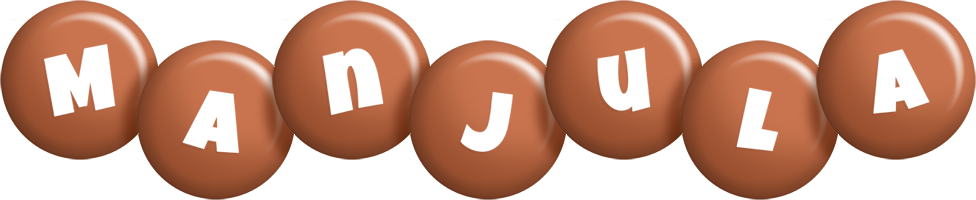 Manjula candy-brown logo