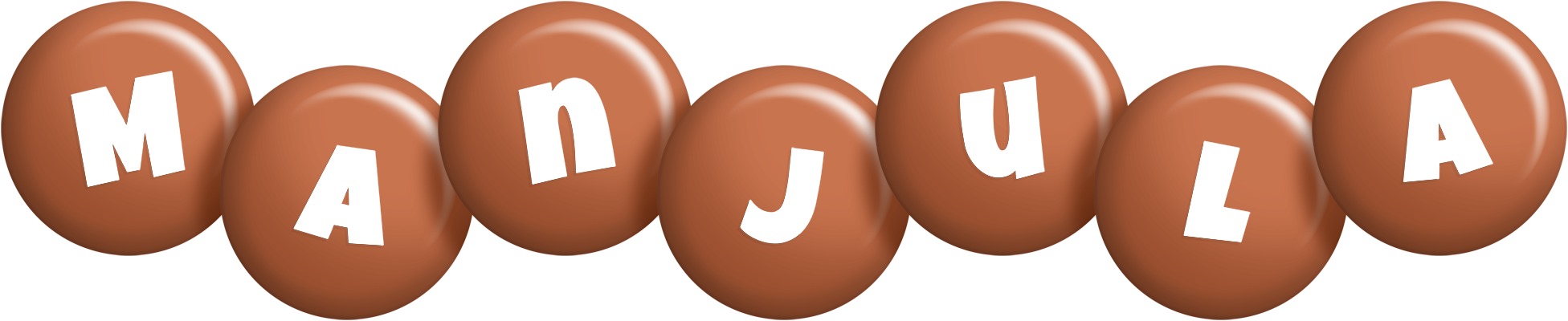 Manjula candy-brown logo