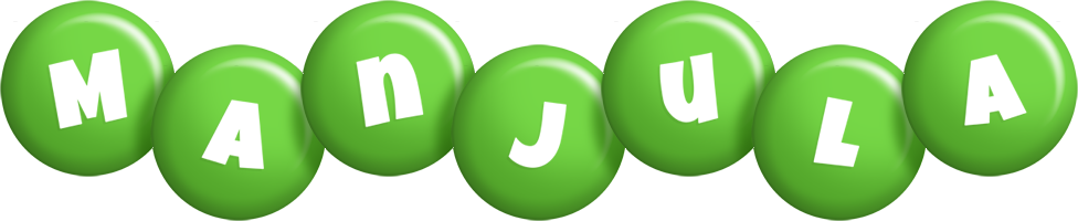 Manjula candy-green logo