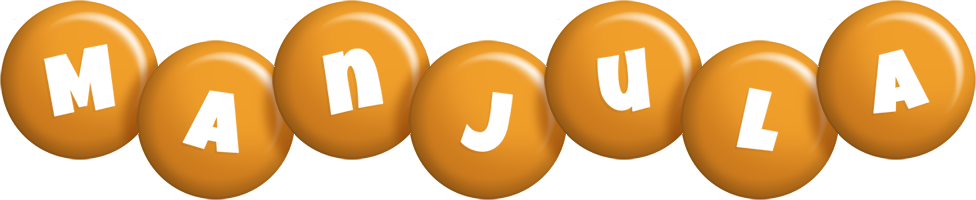 Manjula candy-orange logo