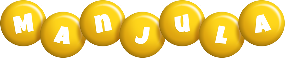 Manjula candy-yellow logo