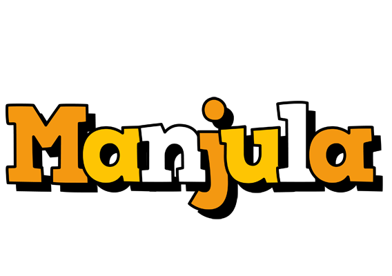 Manjula cartoon logo