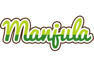 Manjula golfing logo