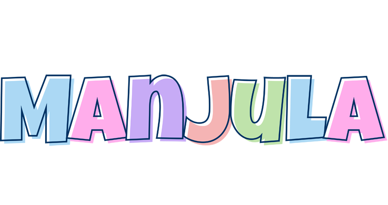 Manjula pastel logo