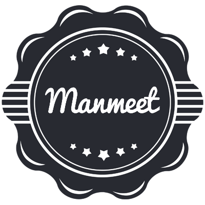 Manmeet badge logo