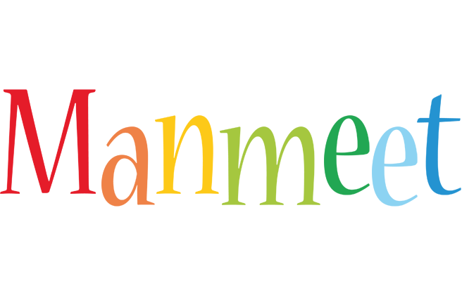 Manmeet birthday logo