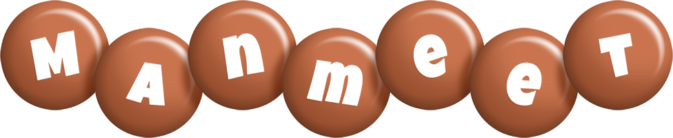 Manmeet candy-brown logo