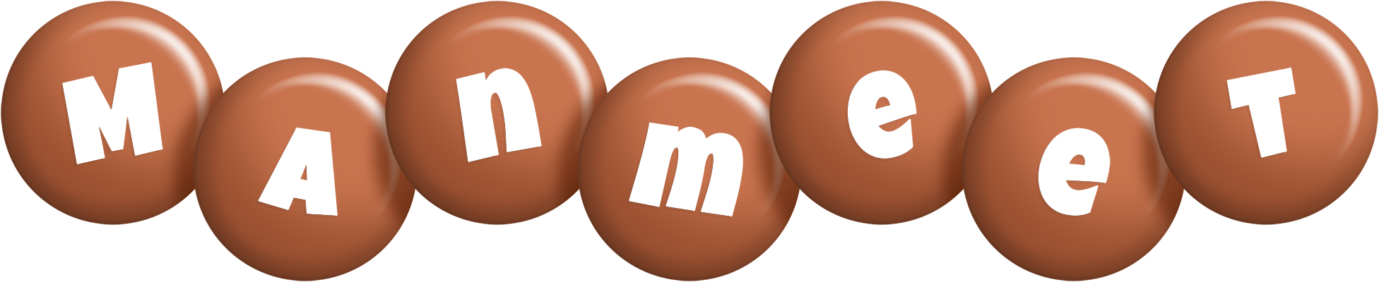 Manmeet candy-brown logo