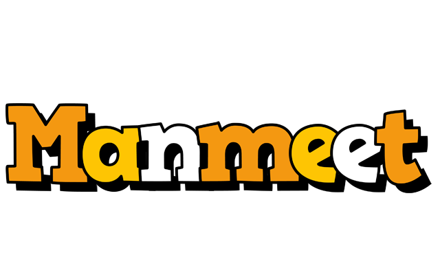 Manmeet cartoon logo