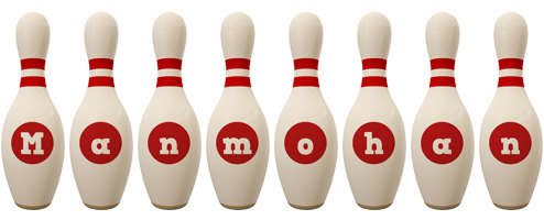 Manmohan bowling-pin logo