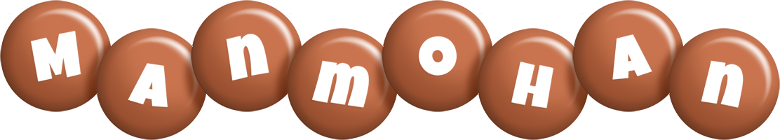 Manmohan candy-brown logo