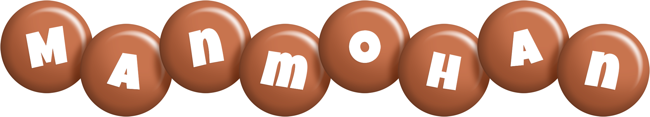 Manmohan candy-brown logo