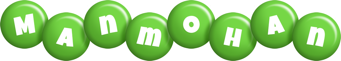 Manmohan candy-green logo