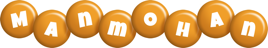 Manmohan candy-orange logo