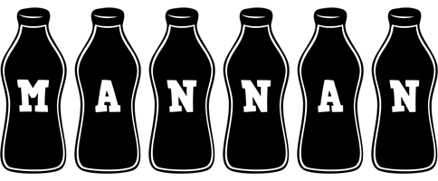Mannan bottle logo