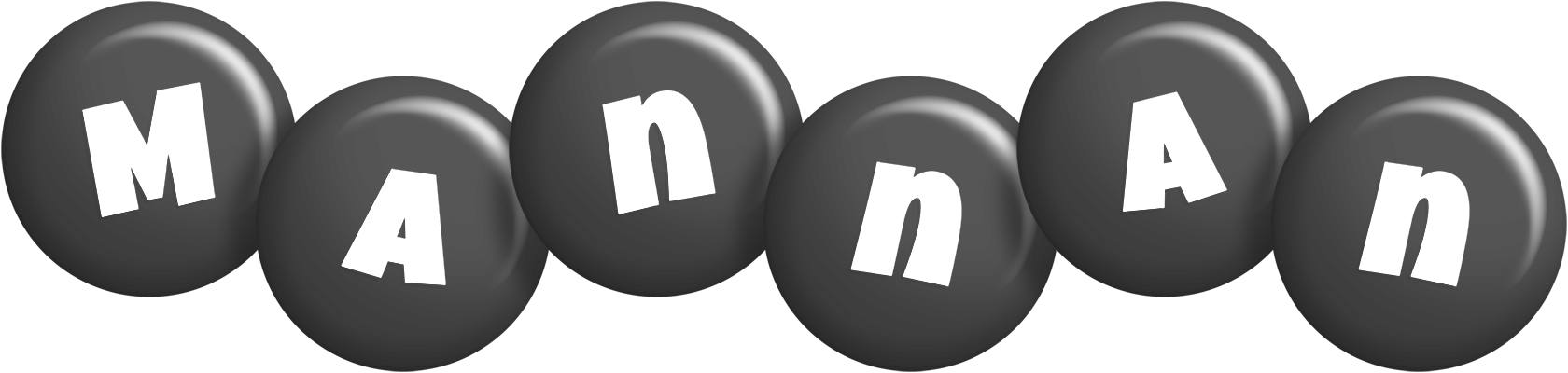 Mannan candy-black logo