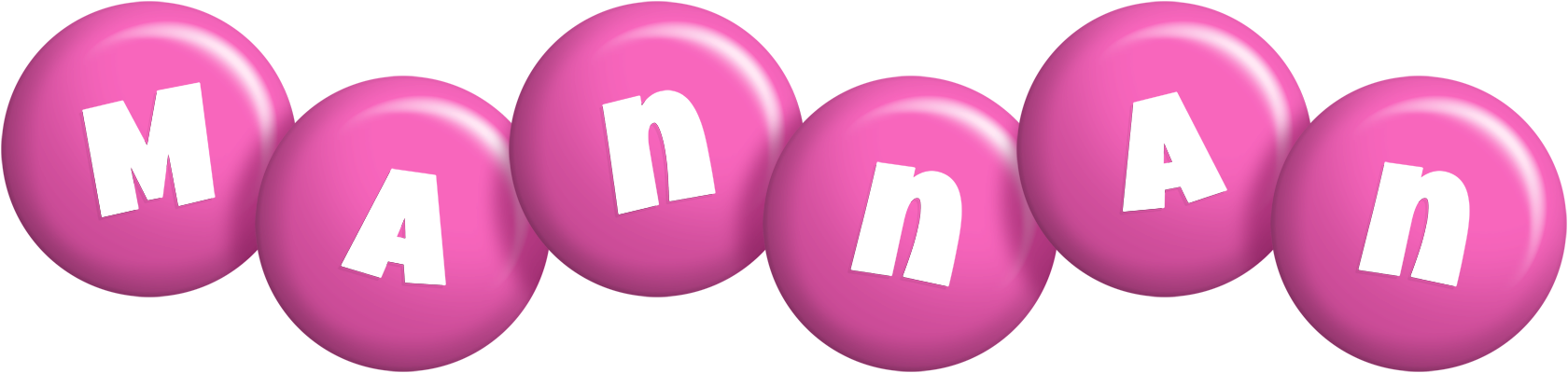 Mannan candy-pink logo