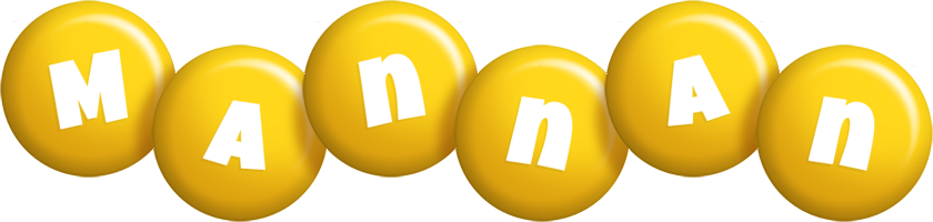 Mannan candy-yellow logo
