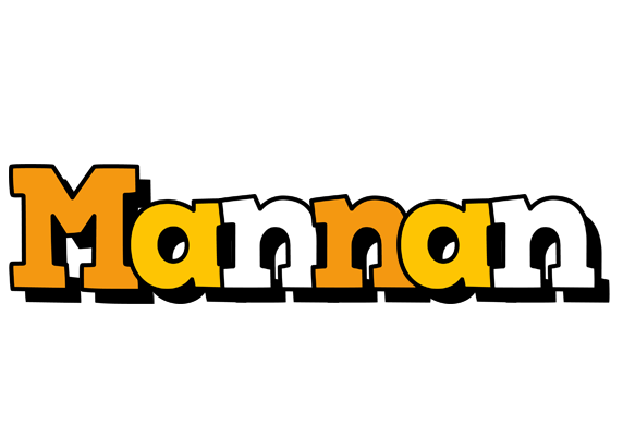 Mannan cartoon logo