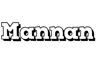 Mannan snowing logo