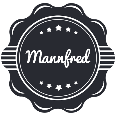Mannfred badge logo