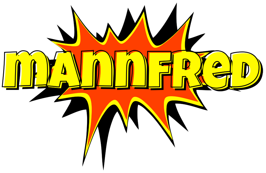 Mannfred bazinga logo