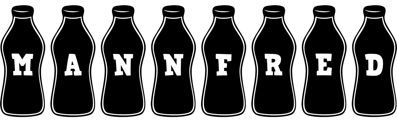 Mannfred bottle logo