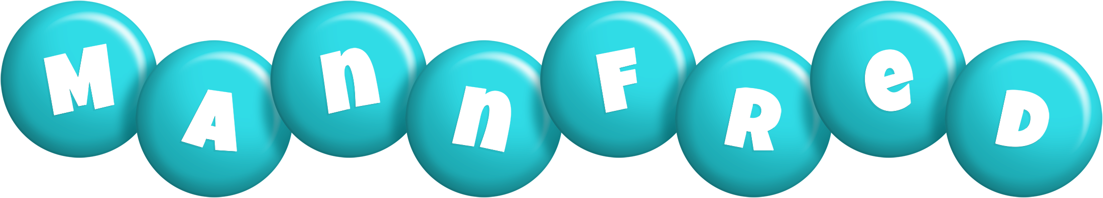 Mannfred candy-azur logo