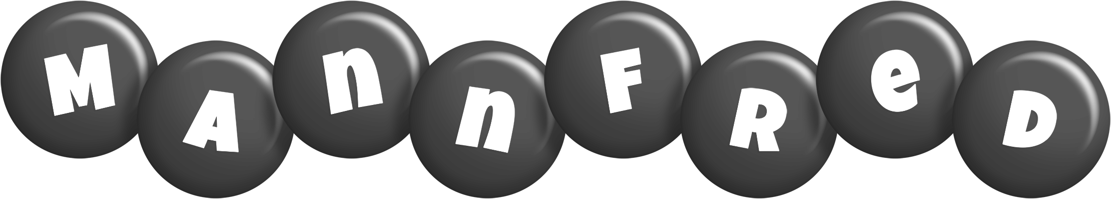 Mannfred candy-black logo