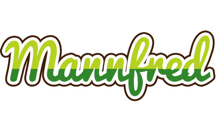 Mannfred golfing logo