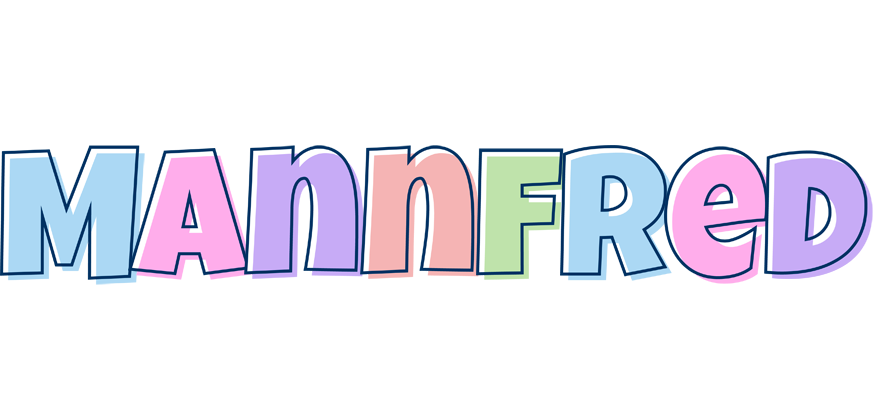Mannfred pastel logo