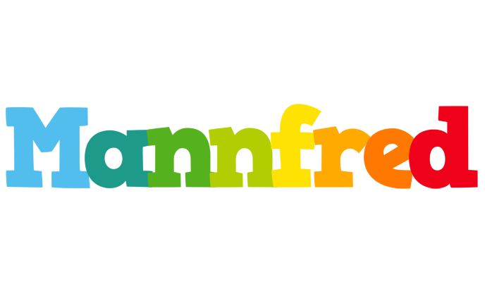 Mannfred rainbows logo