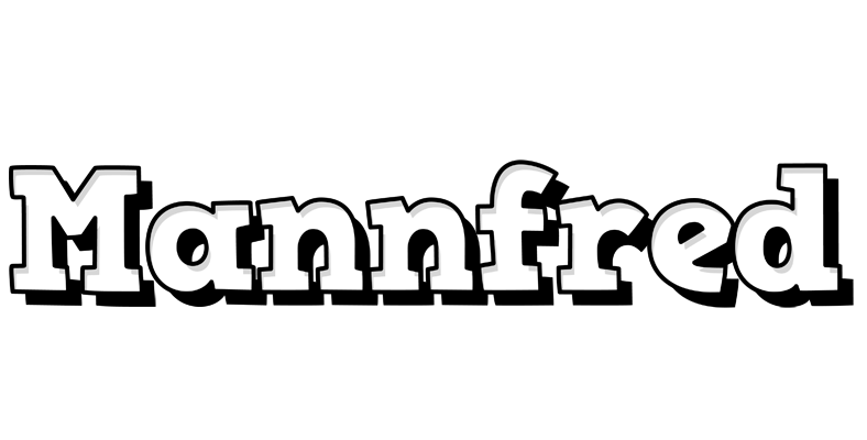 Mannfred snowing logo