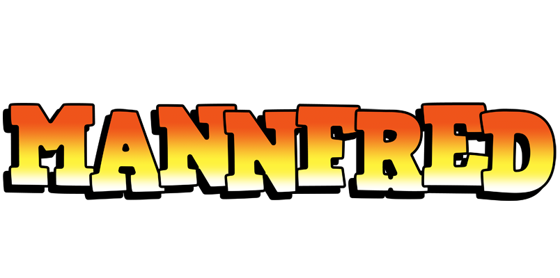Mannfred sunset logo