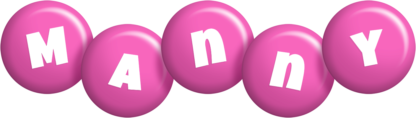 Manny candy-pink logo
