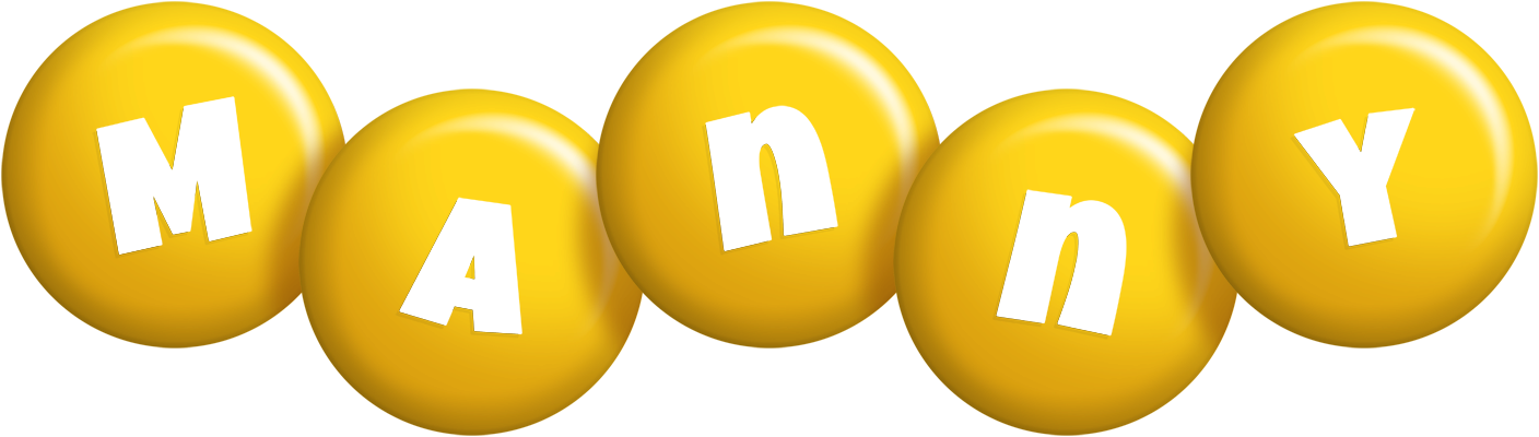 Manny candy-yellow logo