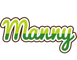 Manny golfing logo