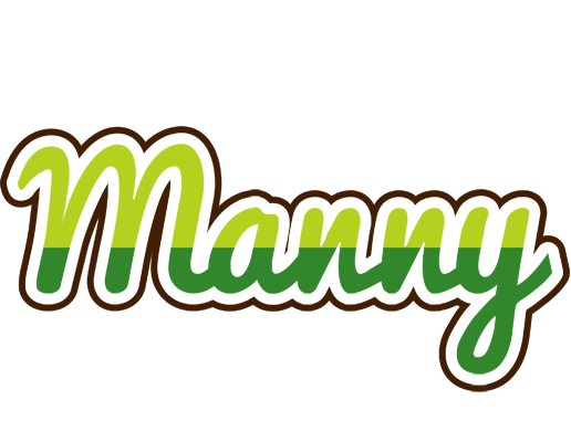 Manny golfing logo
