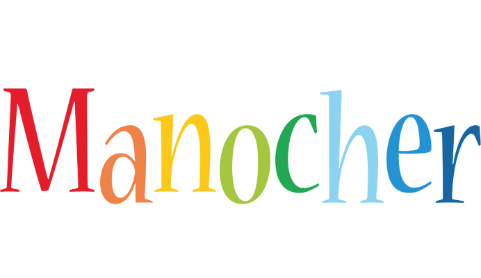 Manocher birthday logo