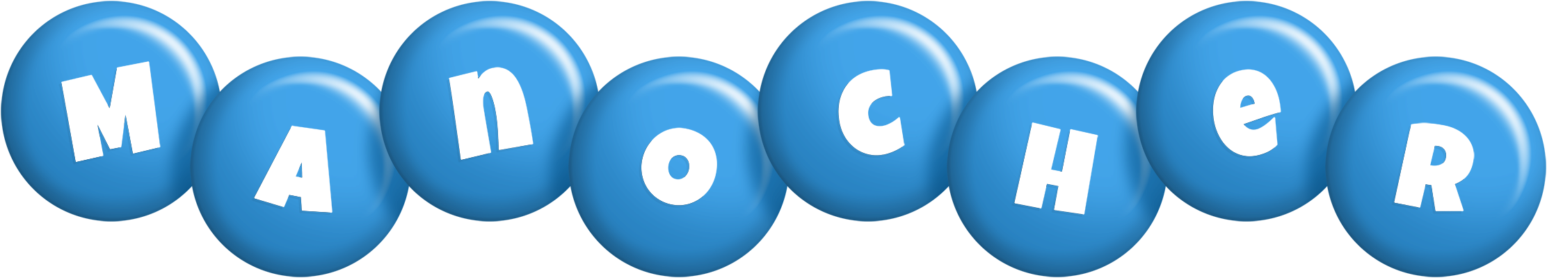 Manocher candy-blue logo