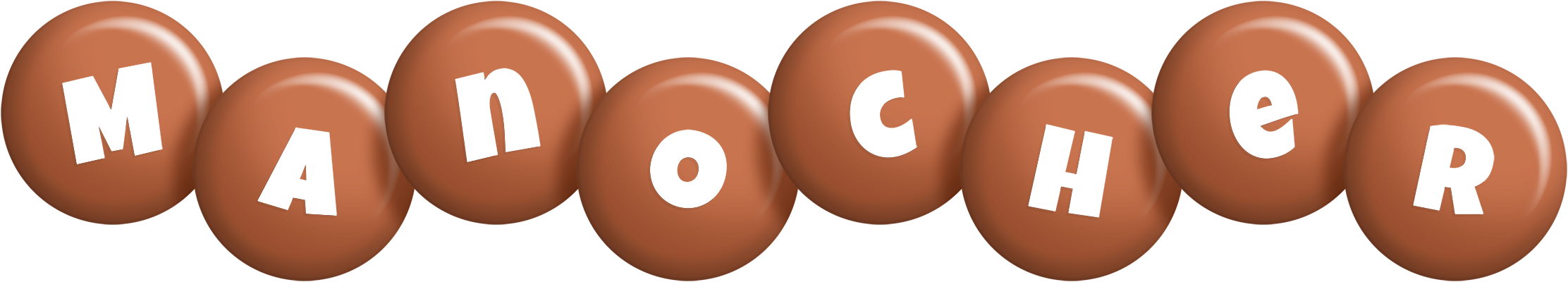 Manocher candy-brown logo